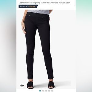 Lee sculpting slim fit black skinny jeans